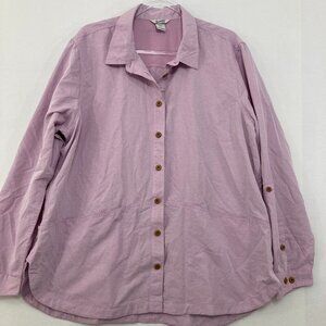 Duluth Trading Co Pink Button Down Shirt
